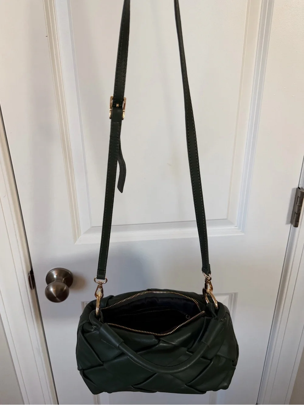 Stella Bianca Shoulder Bag in Olive Green